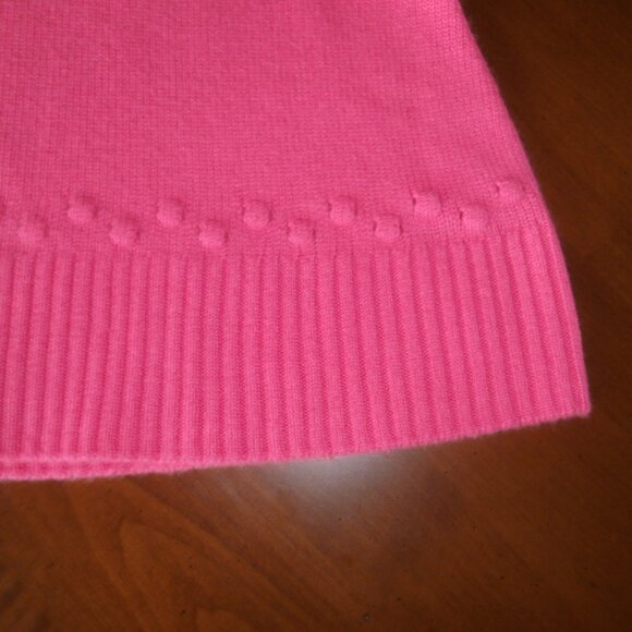 NWT Sail to Sable Hot Pink Wool & Cashmere Pullover Sweater - Picture 5 of 10